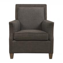  23472 - Uttermost Darick Charcoal Armchair